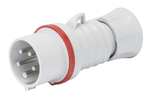 Переносная вилка GEWISS IP44 3P+E 16A 400В (GW60008H)