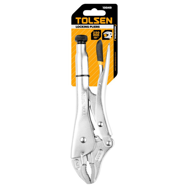 Полукруглые зажимные клещи Tolsen (10049) 255мм «Профи» - фото №1