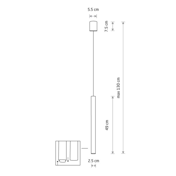 Подвесной светильник, люстра Nowodvorski 8797 Laser 490 G9 1x10W IP20 черный - фото №3
