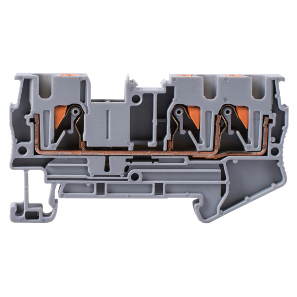 Наборная клеммная колодка E.Next e.tc.din.spring.4.1-2 на DIN-рейке 3 контакта (s070009) - фото №2