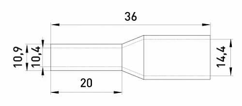 Втулочный наконечник E.Next e.terminal.stand.e50-20.green 50 кв.мм зеленый 50шт (s3036057) - фото №1