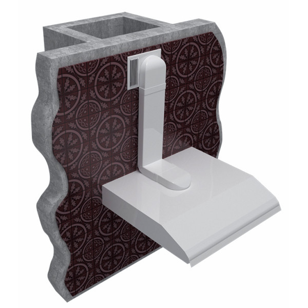 Решетка Vents МВ 100 Кс АБС белая - фото №2