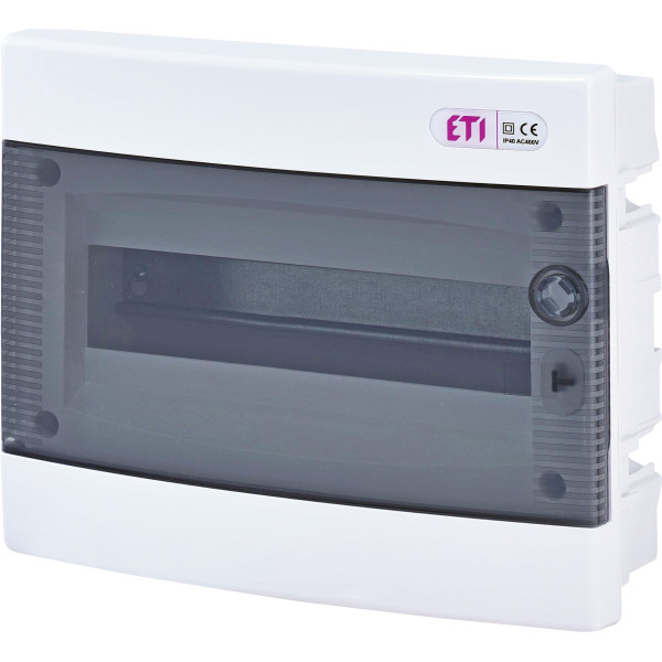Вбудований щиток ETI 001101011 ECМ 12PT 12 М з прозорими дверцятами - фото №1