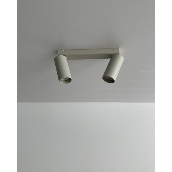 Светильник поворотный, спот Nowodvorski 11437 Fourty II GU10 2x10W IP20 светло-серый - фото №2