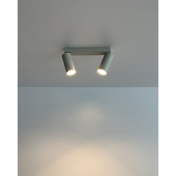 Светильник поворотный, спот Nowodvorski 11437 Fourty II GU10 2x10W IP20 светло-серый - фото №3