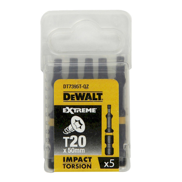 Ударні біти DeWALT Impact torsion Т20 50мм (5шт) - фото №2