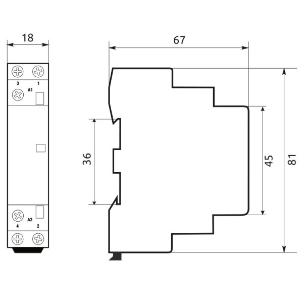 Магнитный пускатель Promfactor MCF3 20A 2NC 24В (MCF32002024) - фото №1