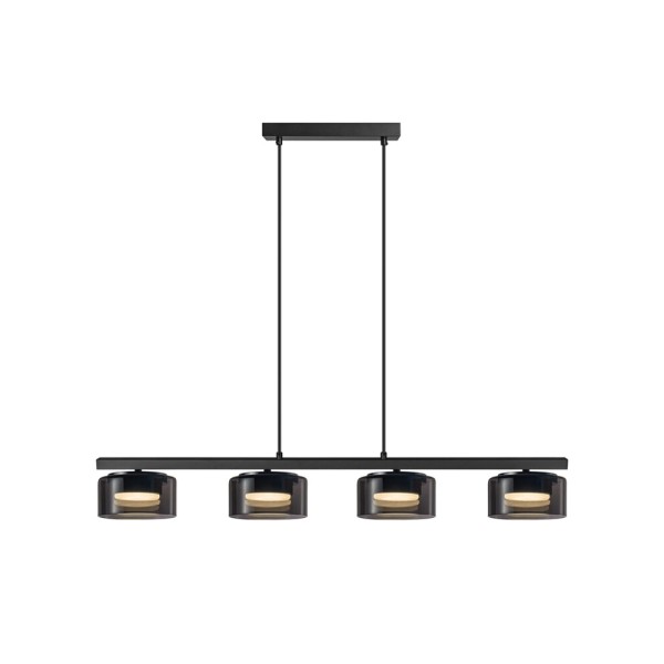 Підвісний світильник, люстра Goldlux 331304 Ofelia GX53 4x10W 4000K 660Lm IP20 чорний