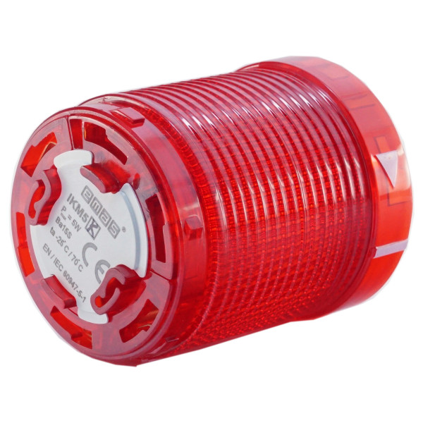 Порожній сигнальний модуль EMAS IKM5K Ø50 червоний - фото №5