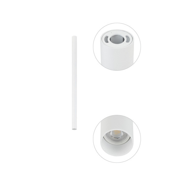 Точечный светильник Nowodvorski 10820 Fourty M GU10 1x10W IP20 белый - фото №4