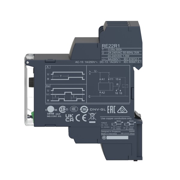 Циклическое реле времени Schneider Electric RE22R1DMR - фото №3