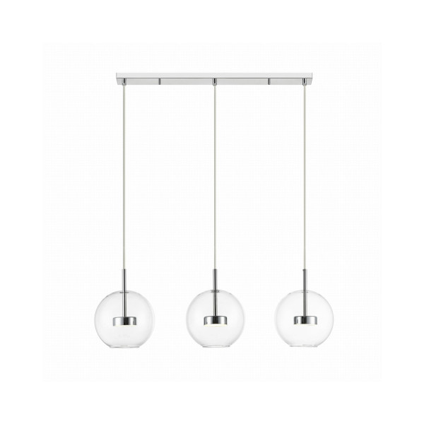 Підвісний світильник, люстра Zuma Line P0428-03J-B5AC Enceladus Led 3x5W 3000K 500Lm IP20 Хром