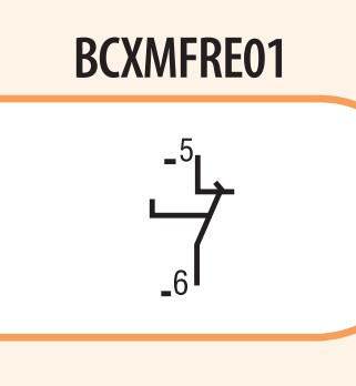 Фронтальный блок-контакт с запаздыванием ETI 004643510 BCXMFRE 1 (1NC) - фото №1