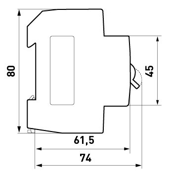 Модульный автоматический выключатель E.Next e.mcb.pro.60.1.D.25 1р 25А D (p0710009) - фото №2