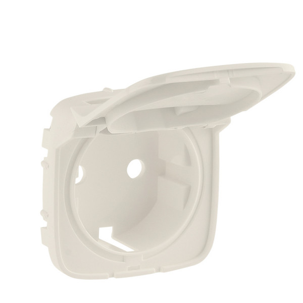 Панель розетки с з/к и крышкой Legrand Valena Allure слоновая кость