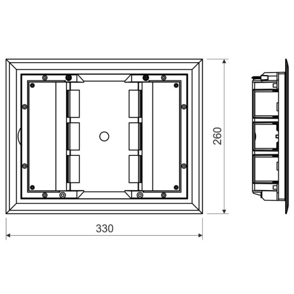 Напольный лючок Kopos 8595057690721 KOPOBOX 57 - фото №1