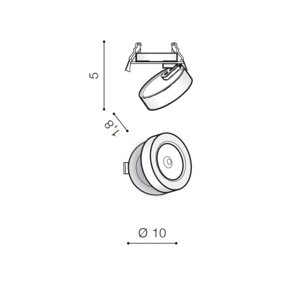 Точковий світильник Azzardo AZ4530 Frida LED 1x12W 4000K 1100Lm IP54 - фото №3