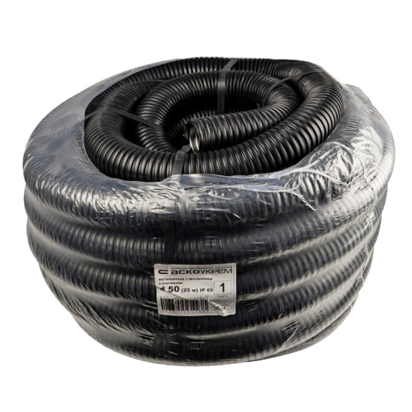 Металлорукав Аско-Укрем в ПВХ-оболочке с протяжкой d50 (25м) A0290010013