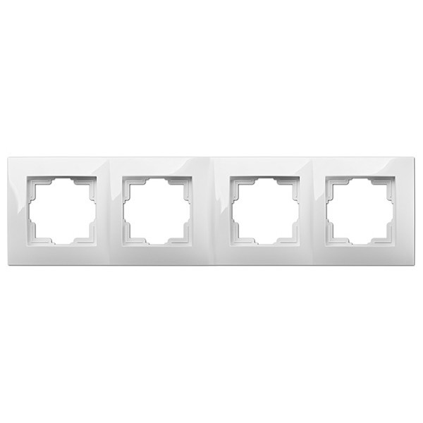 Четырехместная рамка Elektro-Plast Carla 1774-00 (белый)