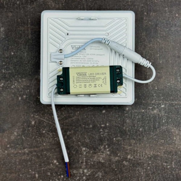 Светильник LED даунлайт Violux SPACE 12W 4200K квадрат IP20 ( 100220 ) - фото №4