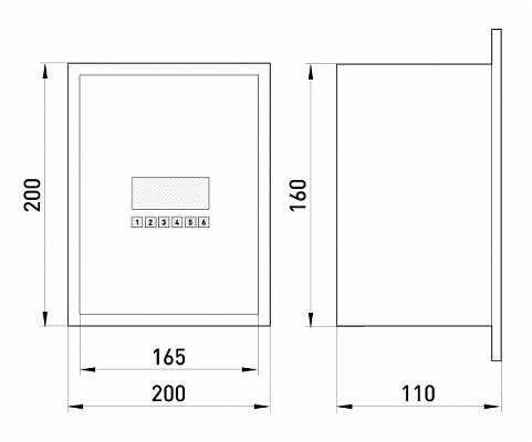 Металевий корпус E.Next e.mbox.stand.w.06.z 6 модулів вбудований (s0100018) - фото №1