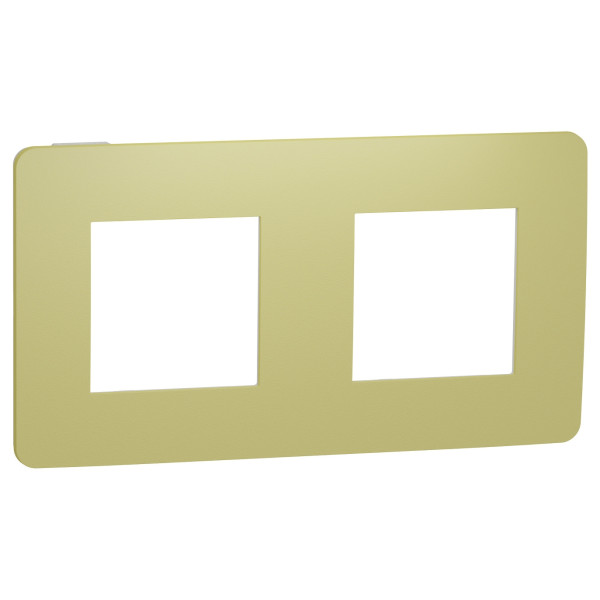Двопостова рамка Schneider Electric NU280411 (зелене яблуко/білий)