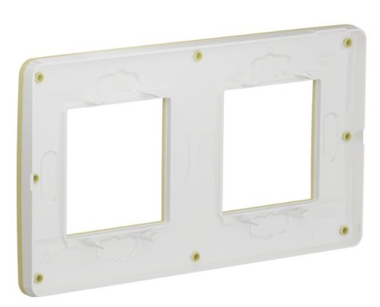 Двопостова рамка Schneider Electric NU280411 (зелене яблуко/білий) - фото №1