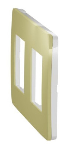 Двопостова рамка Schneider Electric NU280411 (зелене яблуко/білий) - фото №4