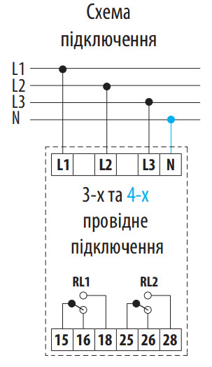 Багатофункціональне реле контролю фаз ETI HRN-100 3F 2x5A AC1 (2470303) - фото №1