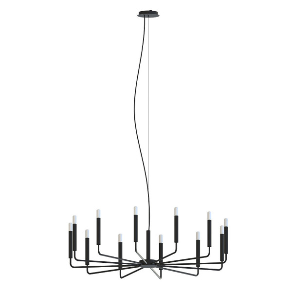 Подвесной светильник, люстра Nowodvorski 11464 Orto XII B E14 12x10W IP20 черный