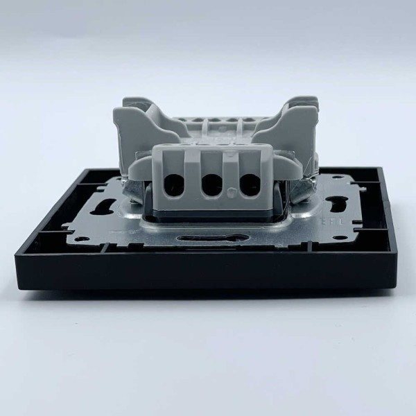 Розетка ELBI VEGA черный мат заглушка ( 510-014800-299 ) - фото №4