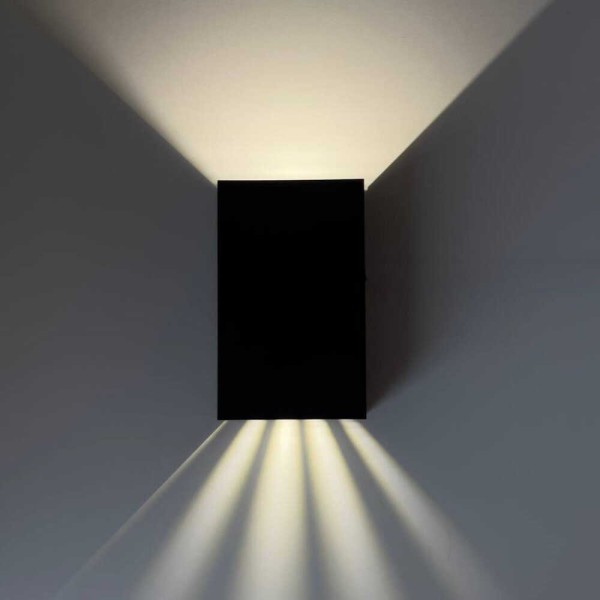 Светильник фасадный Violux JOKER 10W 4200K 750Lm ІР65 черный ( 500380 ) - фото №1