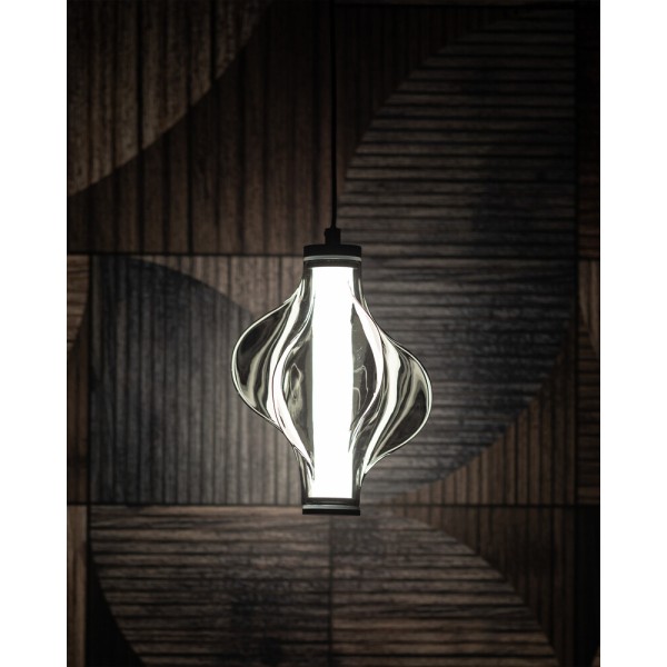 Подвесной светильник, люстра TK Lighting 18213 Elva LED 1x8W 3000K 1032Lm IP20 дымчатый - фото №2