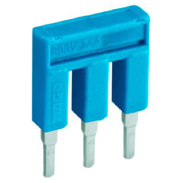 Изолированная перемычка Wago 2002-403/000-006 Topjob S на 3 контактов (синяя)