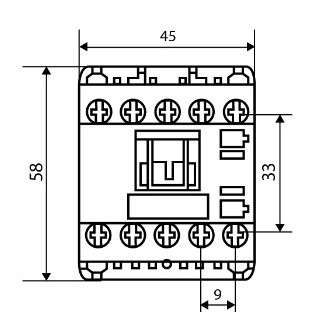 Мініконтактор Аско-Укрем ПМ 0-06-01 C7 36В LC1-K0601 (A0040010136) - фото №4