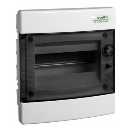 Вбудований модульний щиток NOARK PNF 8T прозорі дверцята 8м IP40 (101511)