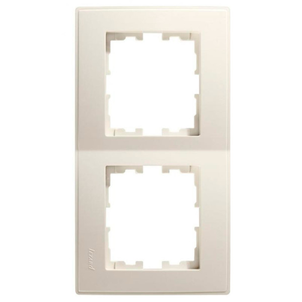 Вертикальна подвійна рамка Lezard "Lesya" 705-0300-152 (кремова)