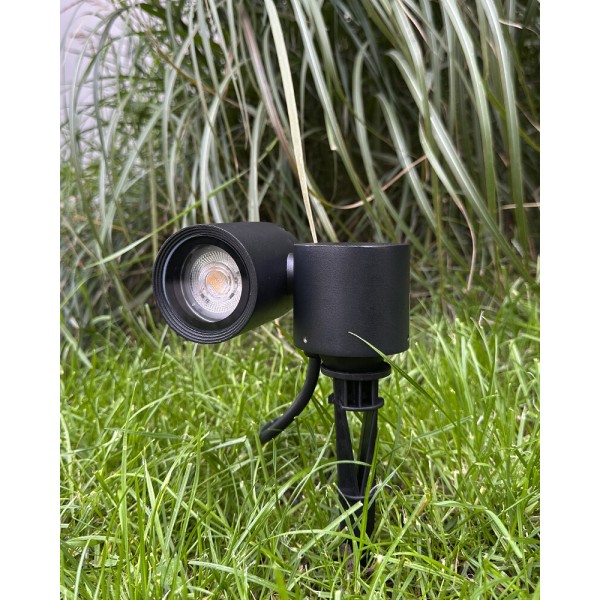 Вуличний світильник Nowodvorski 8161 Tubings GU10 1x10W IP54 чорний - фото №1