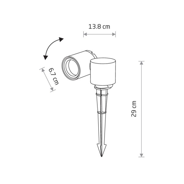 Вуличний світильник Nowodvorski 8161 Tubings GU10 1x10W IP54 чорний - фото №3