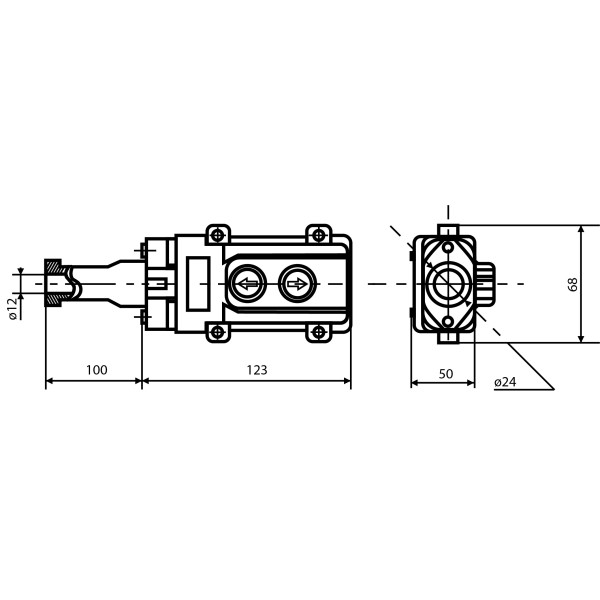 Пост Аско-Укрем COB61 на 2 кнопки (A0140050001) - фото №3