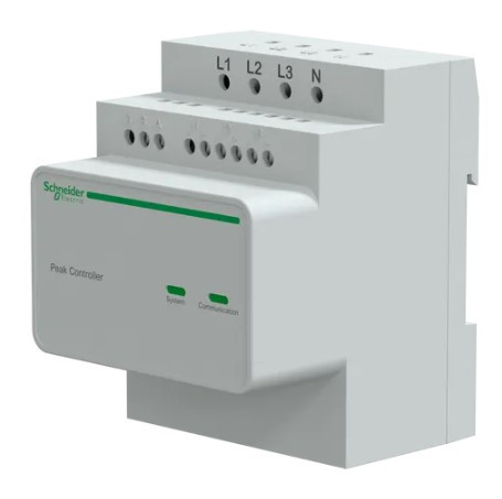 Конроллер управления мощностью Schneider Electric EVA1HPC3 Evlink Home 3P настройка максимального тока зарядной станции вручную от 16A до 50A - фото №4