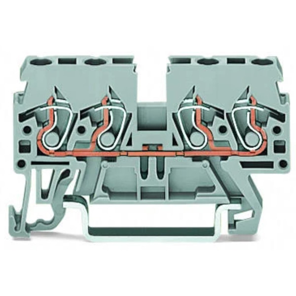 Компакт клема Wago 870-831 TS35 (сіра)