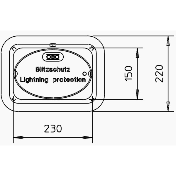 Чавунний заземлюючий колодязь OBO Bettermann (5106002) - фото №2