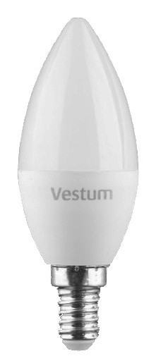 Лампа LED Vestum C37 6Вт 4100K E14