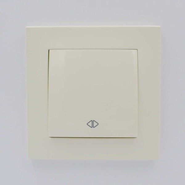 Выключатель ELBI ZENA кремовый 1кл промежуточный без рамки ( 609-010300-214 ) - фото №3