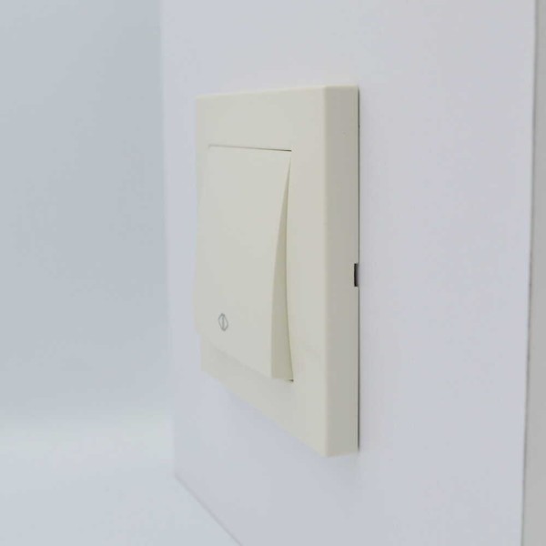 Выключатель ELBI ZENA кремовый 1кл промежуточный без рамки ( 609-010300-214 ) - фото №4