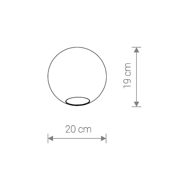 Плафон для светильника Nowodvorski 8530 Cameleon Sphere M E27/G9 Transparent - фото №1