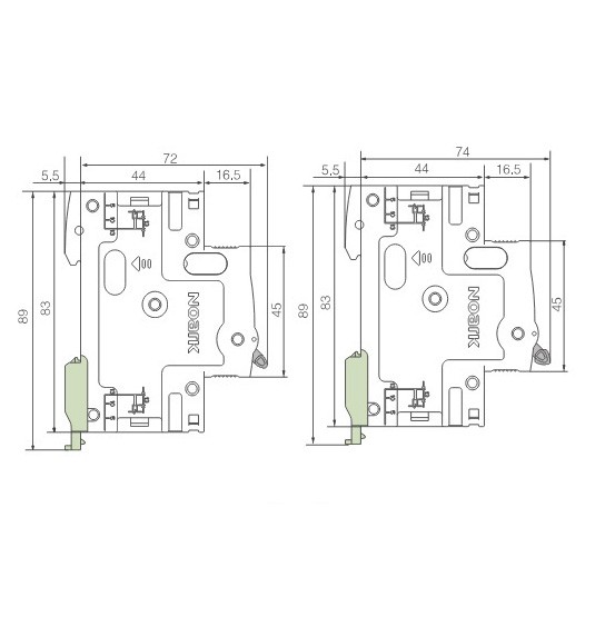 Автоматичний вимикач NOARK Ex9BN 2P B6 6А 6кА B (100034) - фото №2