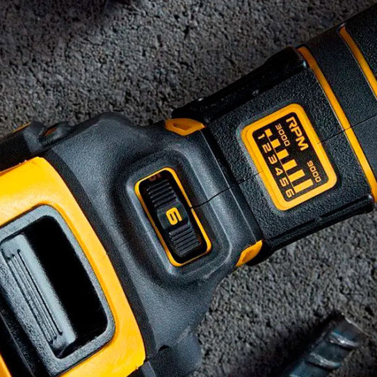 Угловая аккумуляторная бесщеточная шлифмашина DeWALT DCG409VSNT XR Li-lon 18В Ø125мм 3000-9000об/мин - фото №5
