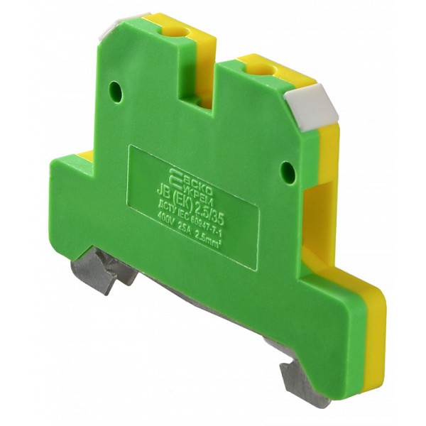 Гвинтова клема Аско-Укрем JB (ЕК) 2,5/35 жовто-зелена (A0130020001)
